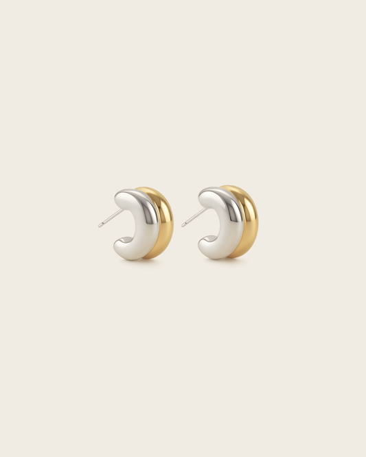 Pure Bicolor Earrings