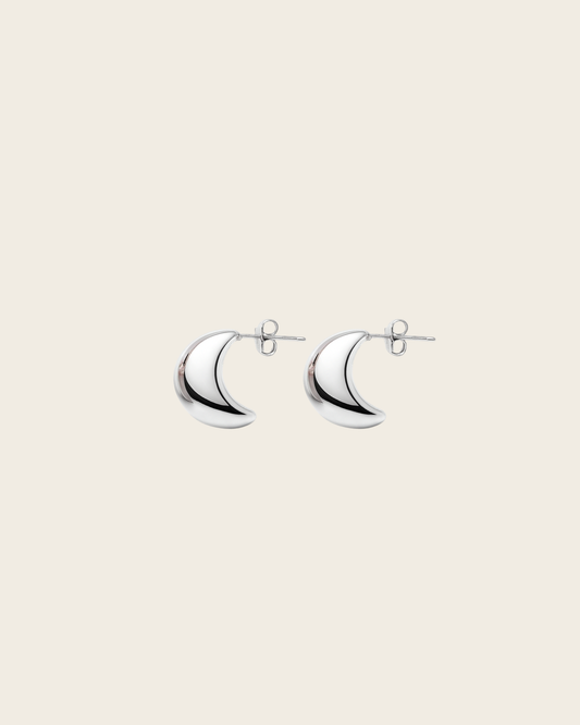 Lune Earrings Silver